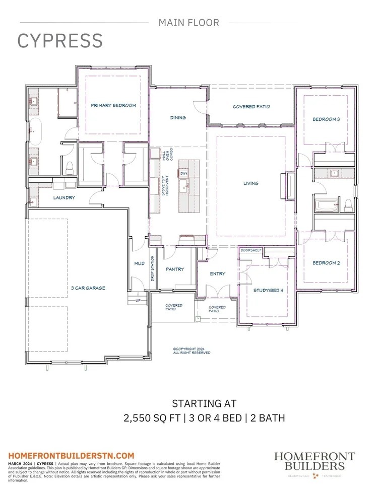 The Cypress Floor Plan 1